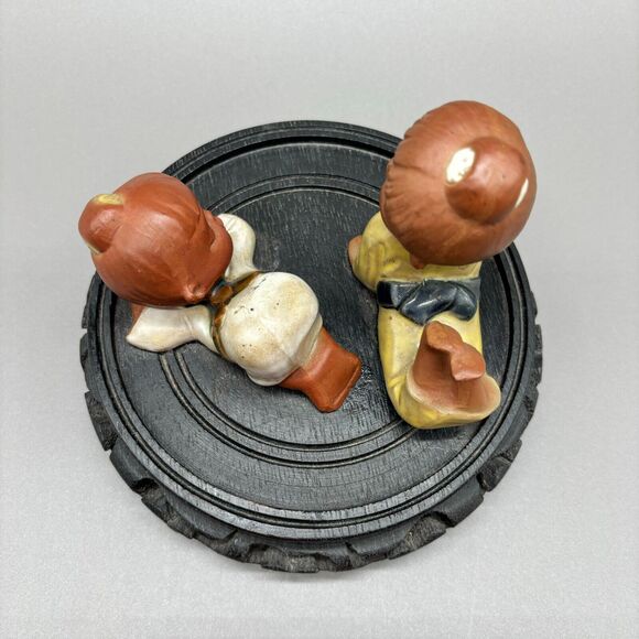 Vintage Seto Craft Stoneware Figurines Japanese Pottery Redware Terracotta Girls - Picture 7 of 10